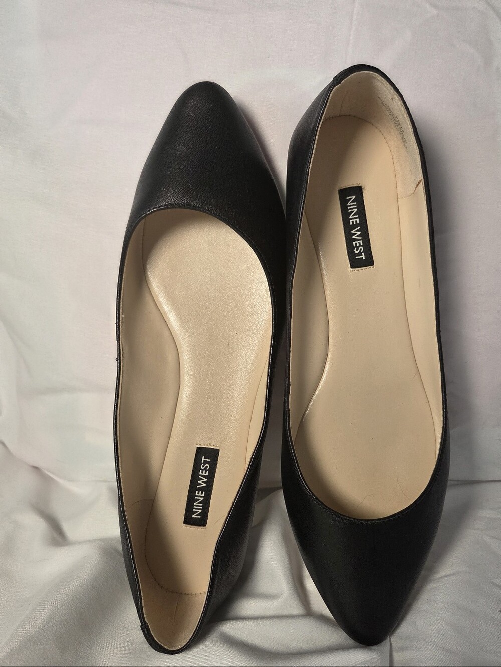 Nine West | Black Leather Ballet Flats | 7.5 - Picture 3 of 6